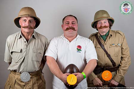Natural Moustache Winners - 3 Paul Lewis - 2 Ron Polton - 1 Chris Wall - Photo Rick Harrison. Click to enlarge and for carousel Natural Moustache Winners - 3 Paul Lewis - 2 Ron Polton - 1 Chris Wall - Photo Rick Harrison. Click to enlarge and for carousel