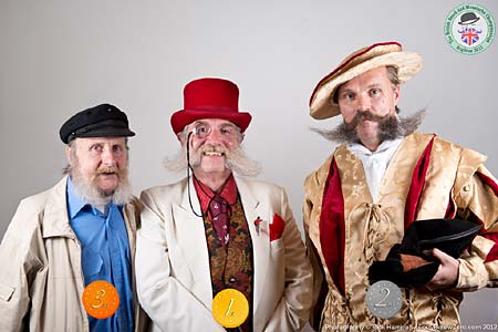 Sideburns / Muttonchops Winners - 3 George Lees - 2 Guy Heathcote - 1 Michael Bates - Photo Rick Harrison. Click to enlarge and for carousel Sideburns / Muttonchops Winners - 3 George Lees - 2 Guy Heathcote - 1 Michael Bates - Photo Rick Harrison. Click to enlarge and for carousel